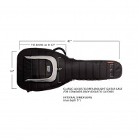 MONO Acoustic/Dreadnought Guitar Case - Black (M80-AD-BLK)