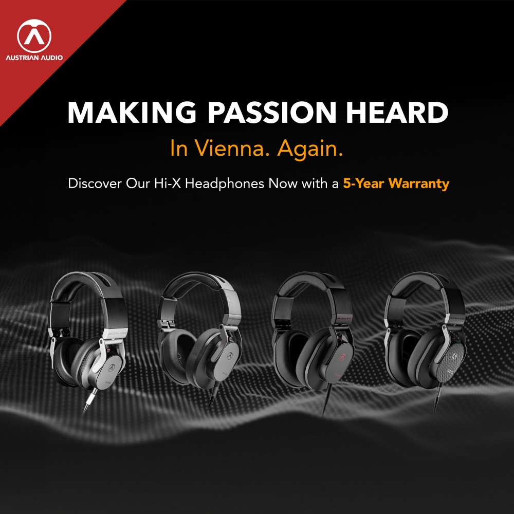 Austrian Audio Hi-X Headphones with a 5-Year Warranty