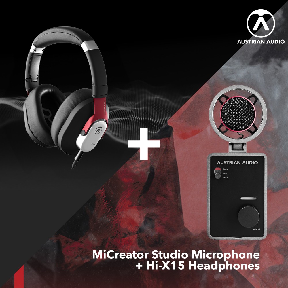 Austrian Audio MiCreator Studio Microphone + Hi-X15 Headphones