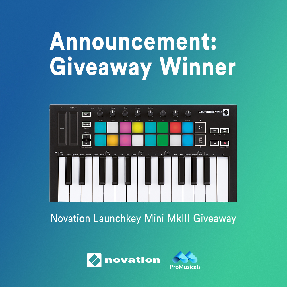Novation Launchkey Giveaway: Winner Announcement