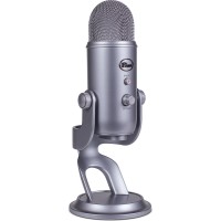 Blue Yeti Silver - Professional Multi-Pattern USB Mic for Recording & Streaming
