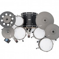 EFNOTE 7X Electronic Drum Set - Black Oak / Hardware Set & Artesia Accessory Pack & HiHat Stand