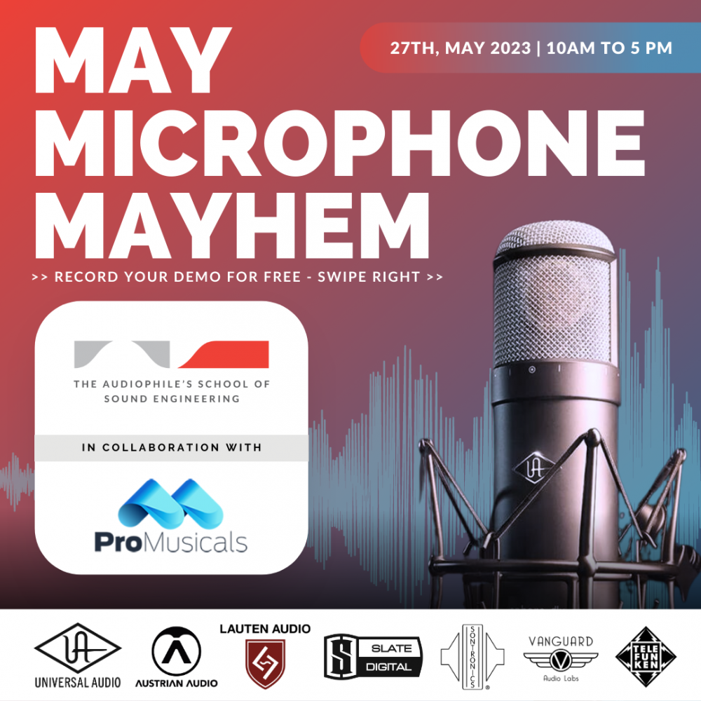 May Microphone Mayhem - Studio Showcase at TASE
