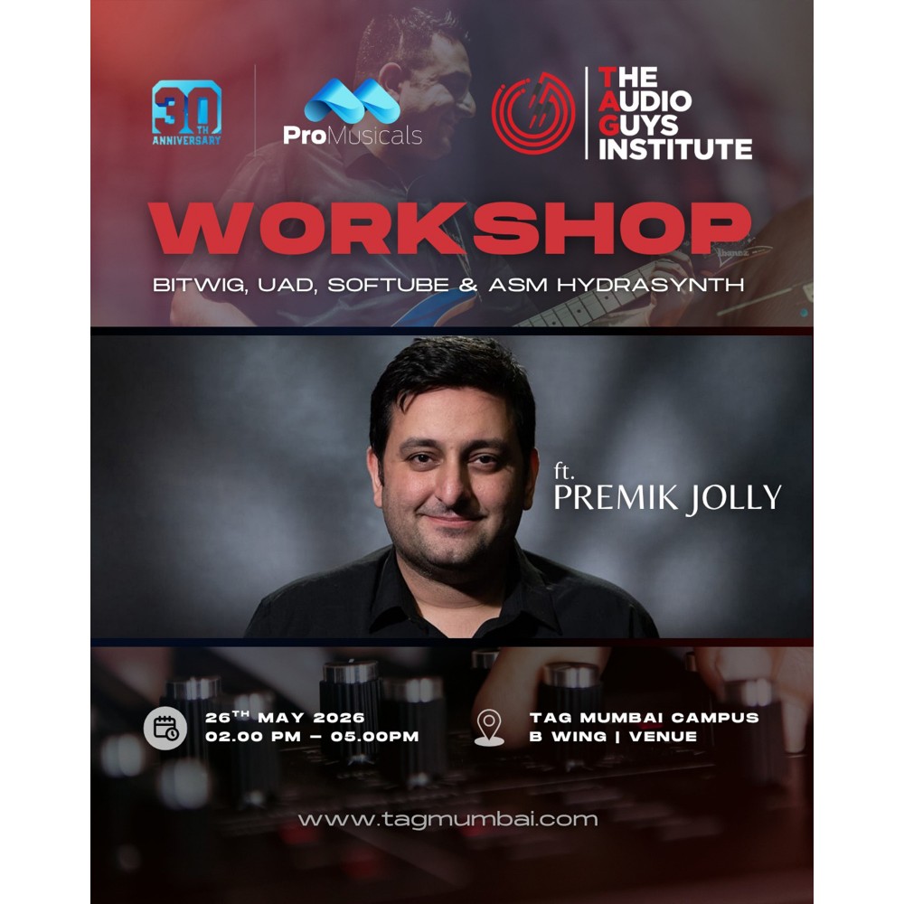 TAG Institute Presents an Exclusive Workshop featuring Premik Jolly (May 26 , 2026)