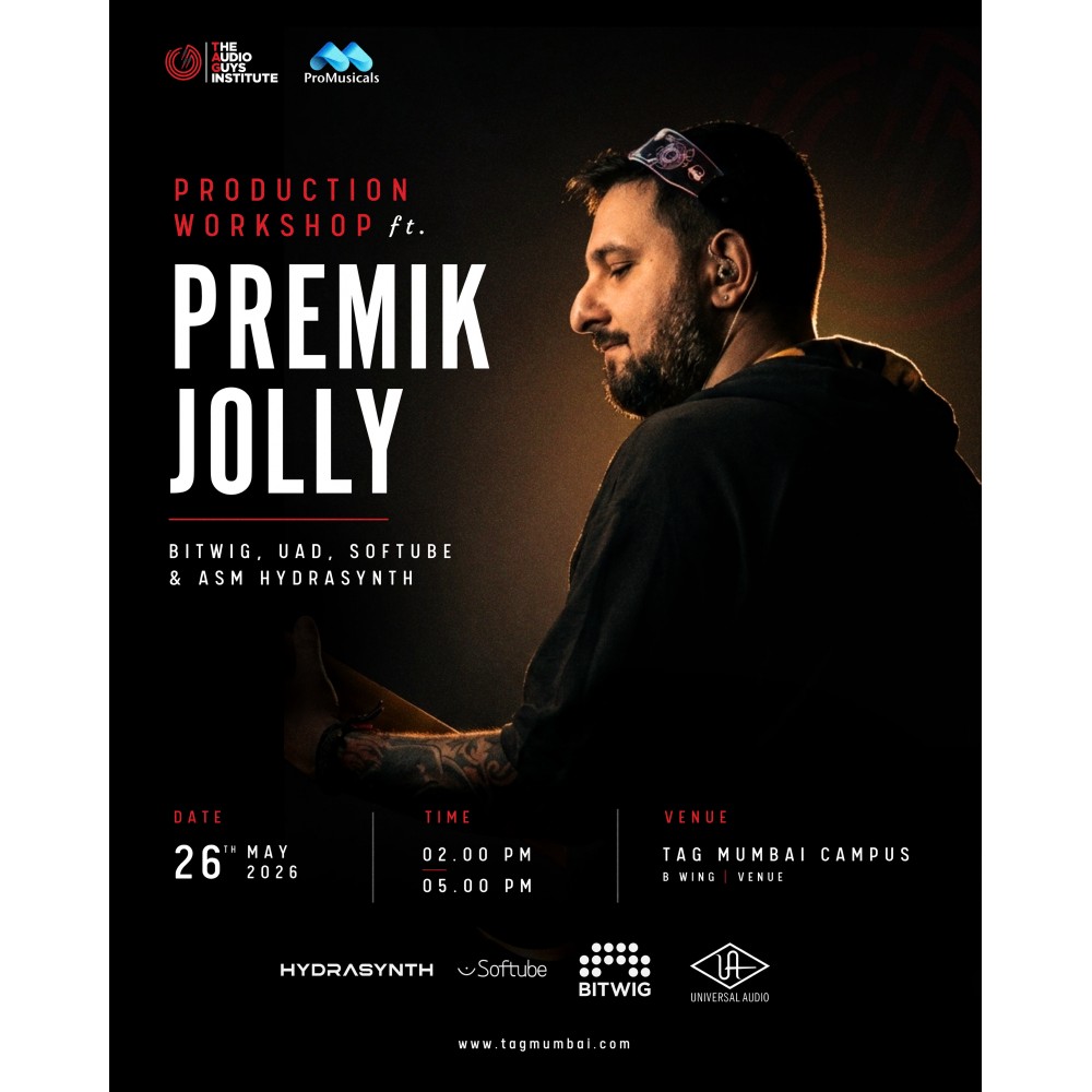 TAG Institute Presents an Exclusive Workshop featuring Premik Jolly (May 26 , 2026)