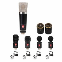 Lauten Audio - Kick Mic, Snare Mic, 3x Tom Mic, and 4x Rim Mount  LA-120 & the LA-120 Pads