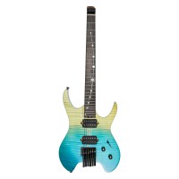 Mooer MHL 100 Headless Electric Guitar (Blue Burst)