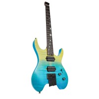 Mooer MHL 100 Headless Electric Guitar (Blue Burst)