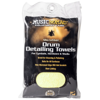 Music Nomad Edgeless Microfiber Drum Detailer Towels - 2 Pak (MN210)