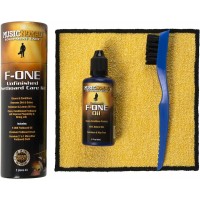 MusicNomad F-ONE Unfinished Fretboard Care Kit - Oil, Cloth, Brush (MN125)