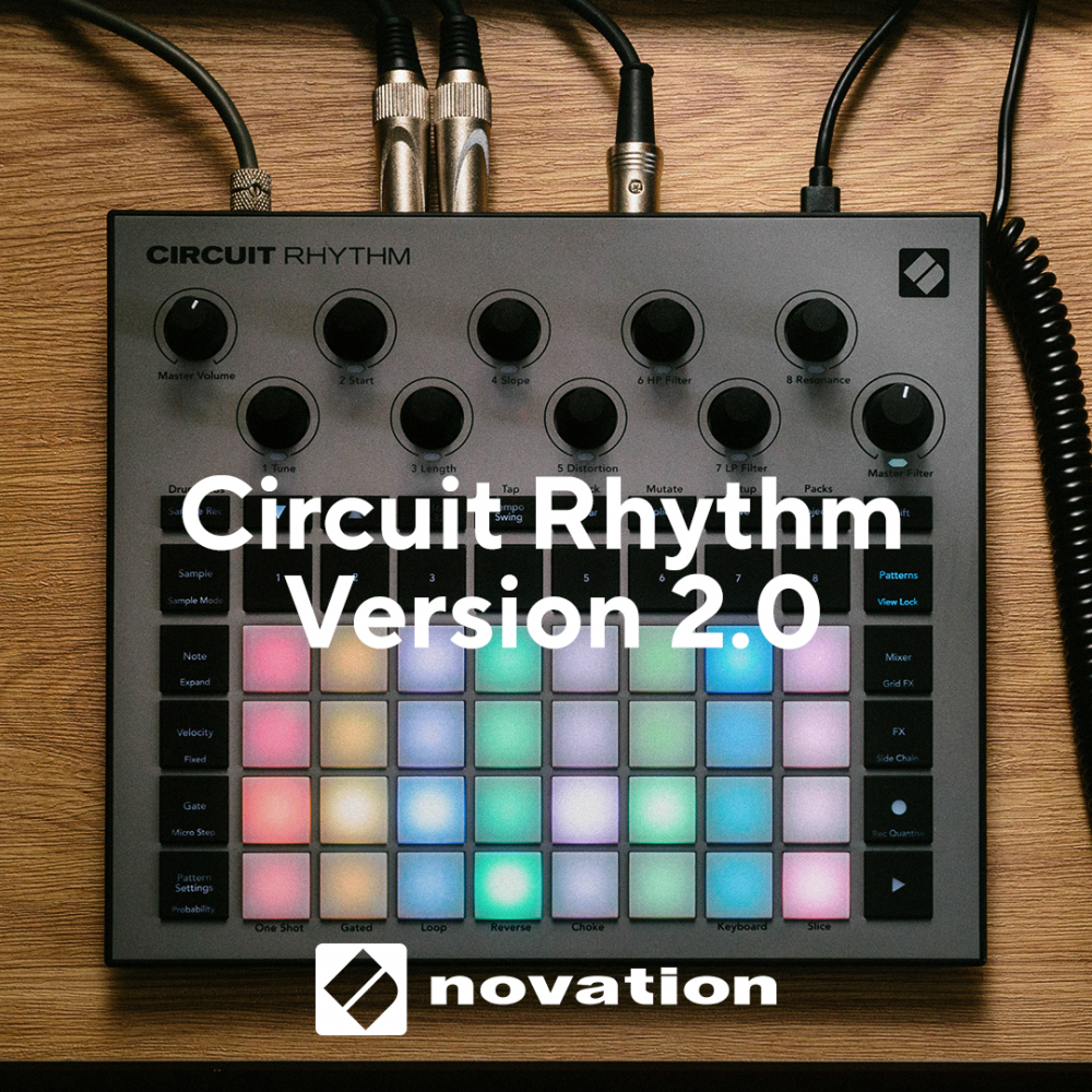Novation - Circuit Rhythm reinvented with firmware 2.0