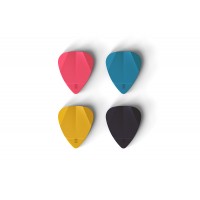 Rombo Guitar Pick Set - Origami (4 Picks - 0.75 mm) - Mixed Colors