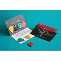 Rombo Guitar Pick Set - Try Out Mix (4 Picks - 0.45 mm, 2.0mm, 0.75mm and 1.25mm) - Mixed Colors