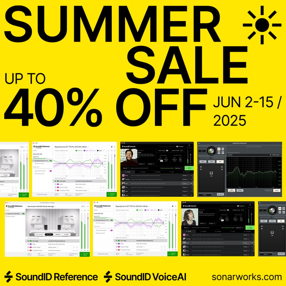 Sonarworks Summer Sale 2025