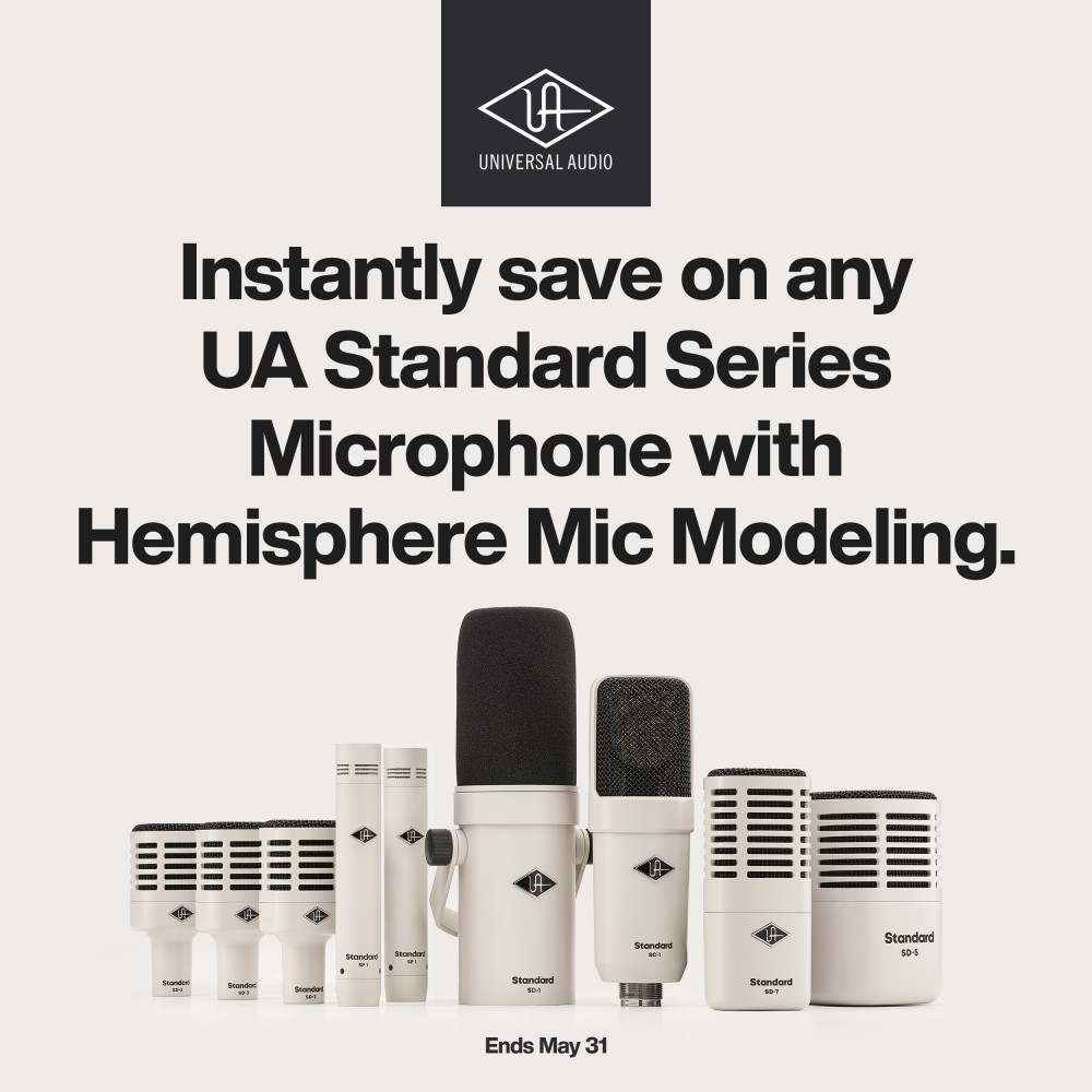 UA Standard Series Microphone Instant Savings Event  (May 2026)