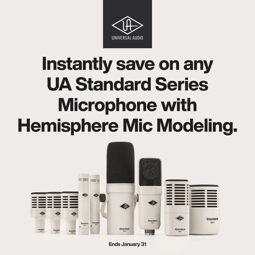 UA Standard Series Microphone Instant Savings Event  (Jan 2026)