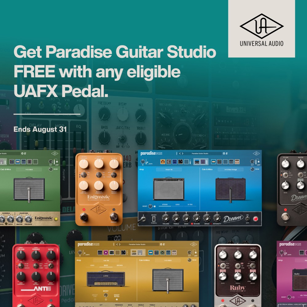  UAFX Free Paradise Guitar Studio Promo