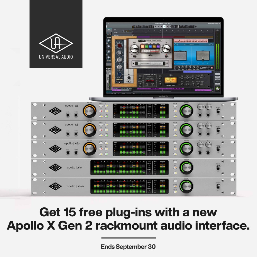 Apollo X Gen 2 Rackmount + Free Plug-Ins Promo