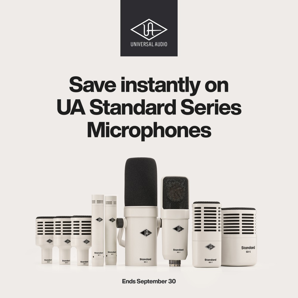 UA Standard Series Microphone Instant Savings Event  (Aug 2026)