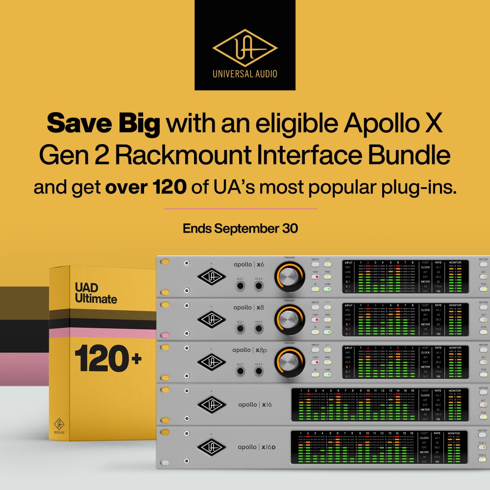 Apollo X Gen 2 Rackmount + UAD Ultimate  Bundle — Instant Savings Event