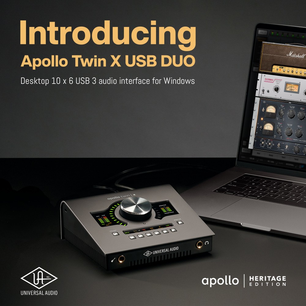 Universal Audio Launches Apollo Twin X USB DUO