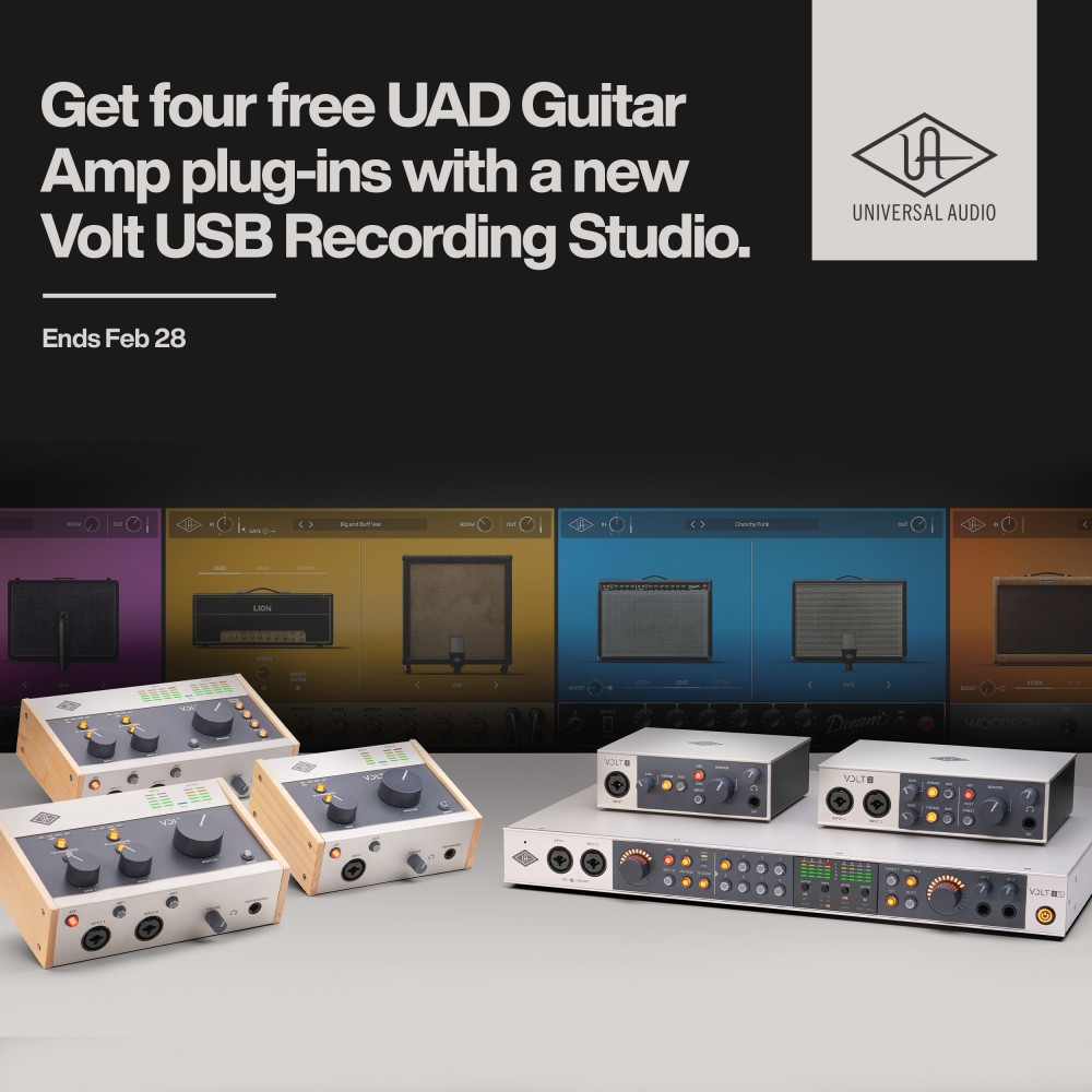Volt + Free UAD Guitar Amp Bundle Promo