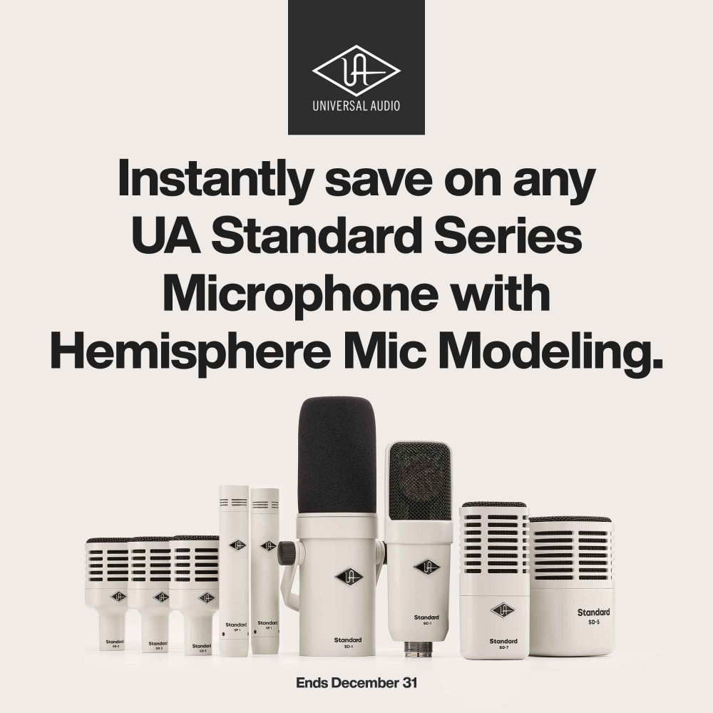 UA Standard Series Microphone Instant Savings Event  (Nov - Dec 2025)