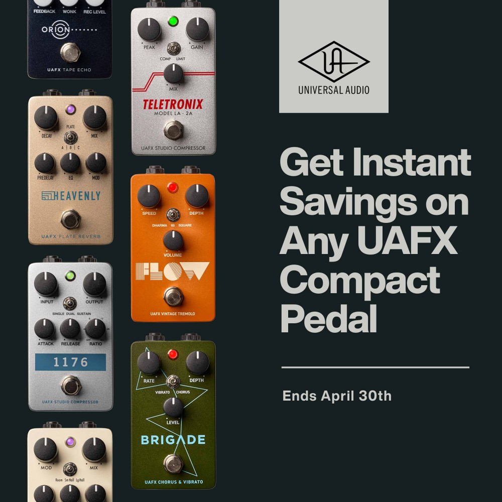 UAFX Compact Pedal  Instant Savings Event Apr 2025 
