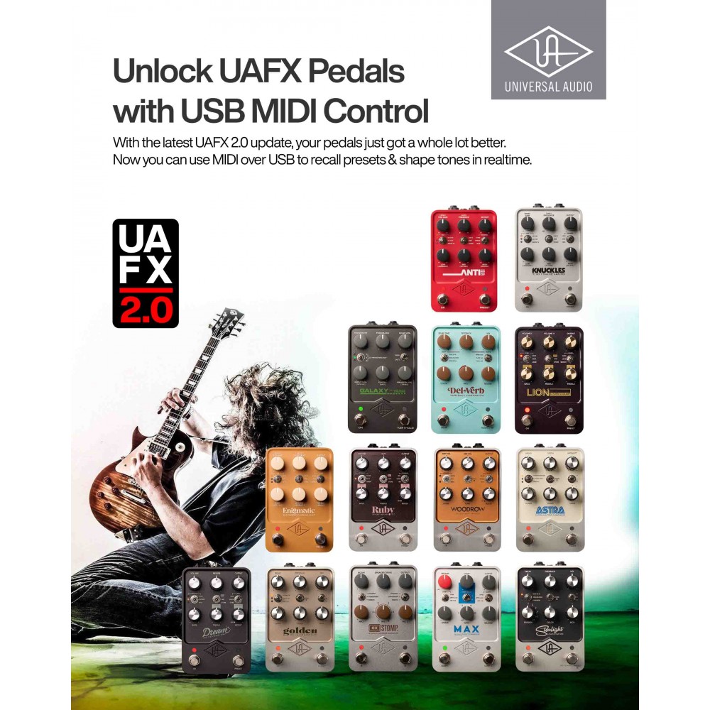 UAFX pedals Now with USB MIDI Control 